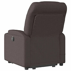 Acheter Maison Chic Fauteuil Relax pour salon, Fauteuil inclinable de massage Marron foncé Tissu -GKD75787