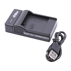 vhbw chargeur Micro USB avec câble pour appareil photo Samsung HMX-H100, HMX-H104, HMX-H105, HMX-H106, SC-HMX10C, SC-HMX10CA, SC-MX10A, SC-MX10P