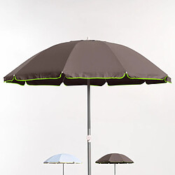 Beachline Parasol Mer Plage 220 Cm en Coton Épais Coupe-Vent Ed Limitée Roma Fluo, Couleur: Marron