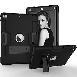 Wewoo Coque Pour iPad 5/4 couleur contrastée Silicone + PC Combinaison avec support noir