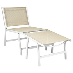 Acheter Beliani Chaise de jardin MARCEDDI Beige