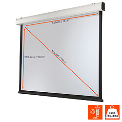 Ecran de projection celexon Motorisé Expert XL 350 x 265 cm