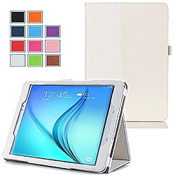 Xeptio Housse Samsung Galaxy Tab A 10.1 2016 / TAB A6 (T580/T585/T580N) 10,1 pouces Style Cuir blanc avec Stand - Etui coque de protection