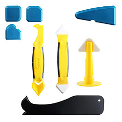 Trousse à outils de calfeutrage 8 pièces, trousse à outils en Silicone avec dissolvant de calfeutrage/outil de finition de mastic pour