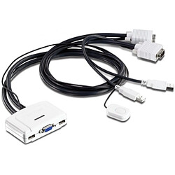 ABI DIFFUSION Trendnet TK-217I switch KVM 2 ports VGA/USB câbles intégrés