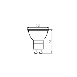 Kanlux Spot LED 7W Dimmable GU10 PAR16 575lm (60W) 110° - Blanc du Jour 6500K