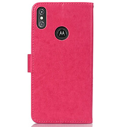 Wewoo Housse Coque Pour Motorola One Power (P30 Note) Etui à rabat horizontal Fleurs G7 Pressed Flowers avec boucle magnétique et support logements pour cartes porte-monnaie (Rose)