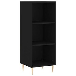 Avis vidaXL Buffet haut Noir 34,5x32,5x180 cm Bois d'ingénierie