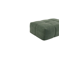 Acheter Vente-Unique Pouf en velours côtelé vert NAEMIA de Maison Céphy