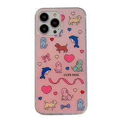 General Coque de téléphone, coque de téléphone pour iPhone 12 Pro, coque de téléphone en silicone liquide, coque de téléphone antidérapante et antichoc, motif créatif de petits animaux, coque de téléphone fine.