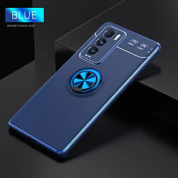 Coque en TPU antichoc avec béquille à anneau pour voiture bleu/bleu pour votre Realme GT Explorer Master