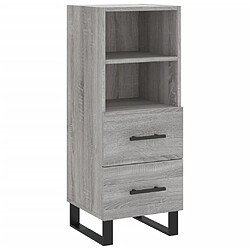 vidaXL Buffet Sonoma gris 34,5x34x90 cm Bois d'ingénierie