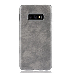 Wewoo Coque antichoc Litchi Texture PC + PU pour Galaxy S10 Lite (Gris)