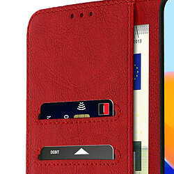 Acheter Avizar Housse Xiaomi Redmi Note 11 Pro Plus Clapet Porte-carte Support Vidéo rouge