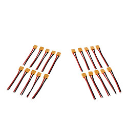 2 Set XT60 Batterie Connecteur Câble Extension pour RC