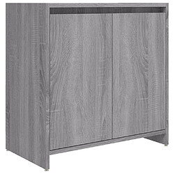 vidaXL Armoire de bain Sonoma gris 60x33x61 cm Bois d'ingénierie