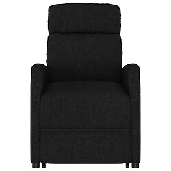 Avis vidaXL Fauteuil Noir Tissu