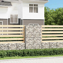 vidaXL Panier de gabion avec couvercle Fil galvanisé 150x100x30 cm