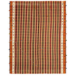 Vidal Tapis de laine 191x145 rouge Jajim 