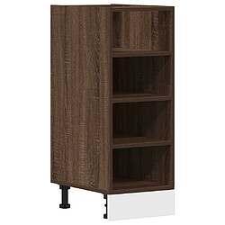 vidaXL Armoire de plancher chêne marron 30x44,5x81,5 cm