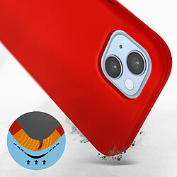 Avis Avizar Coque iPhone 14 Plus Semi-rigide Soft-touch Fine rouge