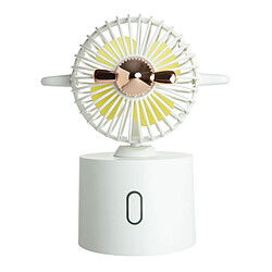 Mini Ventilateur de Bureau Chargeur USB Portable Refroidisseur d'Air à 3 Réglages de Vitesse pour Dortoir d'Étudiants à Usage de Bureau à Domicile