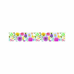 Youdoit Masking tape - Thème floral - Repositionnable - 15 mm x 10 m