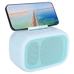 ComfortXL Enceinte bluetooth portable support téléphone haut-parleur à double haut-parleur basse bleu