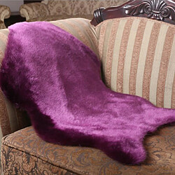 antidérapant imitation laine fourrure tapis chaise coussin chambre faux tapis violet