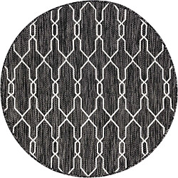 Hadorn Tapis d'Extérieur - 125x125 - Gris foncé - Tulum