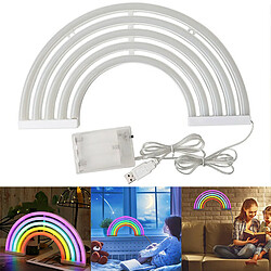 Universal Lumières de nuit à LED, panneaux néon arc-en-ciel pour décorer la pièce.