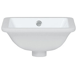 Avis vidaXL Évier salle de bain blanc 30,5x27x14 cm rectangulaire céramique