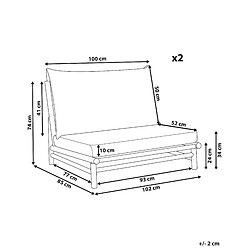 Avis Beliani Chaise de jardin TODI Bois Blanc cassé