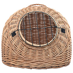 Avis vidaXL Cage de transport pour chats 50x42x40 cm Saule naturel