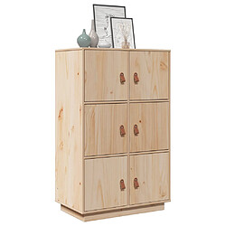 vidaXL Buffet haut 67x40x108,5 cm Bois massif de pin