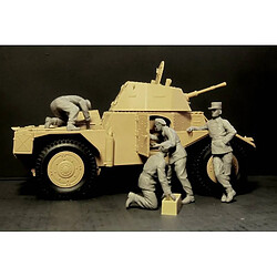 Icm Figurine Mignature French Armoured Vehicle Crew (1940) pas cher