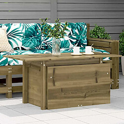 vidaXL Table de jardin 100x50x75 cm bois de pin imprégné