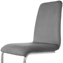 Acheter ComfortXL Chaise Freischwinger (set De 4 St) - Structure En Métal Chromé - - Gris