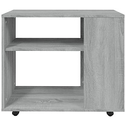 Maison Chic Table d'appoint | Table Basse Sonoma gris 70x35x55 cm Bois d'ingénierie -GKD41661 pas cher