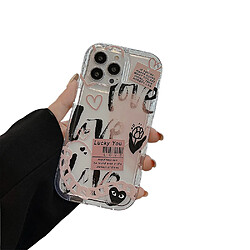 General Compatible avec la coque pour iPhone 12 Pro, coque de protection pour téléphone portable Doodle Creative, coque antichoc pour tout le corps, cadeau pour téléphone portable pour femme et fille.