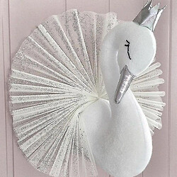 Universal Tête de cygne de la tête flamanto décoration en peluche animal blanc