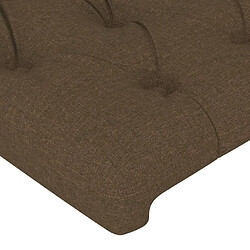 Acheter Maison Chic Lot de 2 Têtes de lit design pour chambre - Décoration de lit Marron Foncé 100x7x78/88 cm Tissu -MN46350