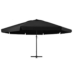 Maison Chic Parasol Jardin | Parasol d'extérieur et mat en aluminium 500 cm Noir - GKD65523