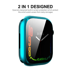 Coque en TPU ENKAY électroplaqué, bleu foncé pour votre Apple Watch Series 7 45mm