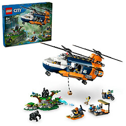 60437 L?hélicoptère de l?explorateur de la jungle au camp de base LEGO® City