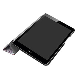 Acheter Wewoo Housse Étui pour Huawei MediaPad T3 8.0 coloré peint motif de fleur horizontale déformation Flip en cuir avec trois porte-pliage