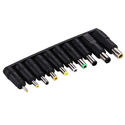 Wewoo Pour IBM / HP / Sony / Toshiba / Lenovo / ASUS / Samsung / DELL ordinateur portable 5.5x2.1mm femelle à plusieurs interfaces mâles 10 en 1 adaptateurs de puissance fixés