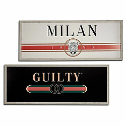 Gift Decor Cadre GUILTY MILAN Contre-plaqué 2 x 46 x 121 cm (4 Unités)