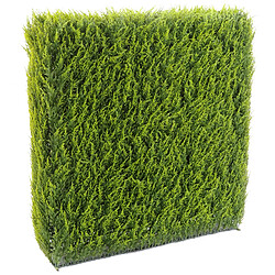 Pegane HAIE artificielle haute gamme Spécial extérieur / Cyprès artificiel Juniperus vert - Dim : 152 x 31 x 100 cm