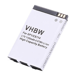 Vhbw Batterie LI-ION 1100mAh compatible pour SOCKETMOBILE Sonim XP1 / XP1 BT / JCB Toughphone remplace 8E0604001, XP1-0001100